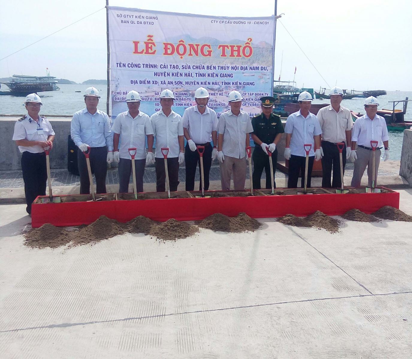 Lễ khởi công Dự án: Cải tạo, sửa chữa bến thuỷ nội địa Nam Du, huyện Kiên Hải, tỉnh Kiên Giang