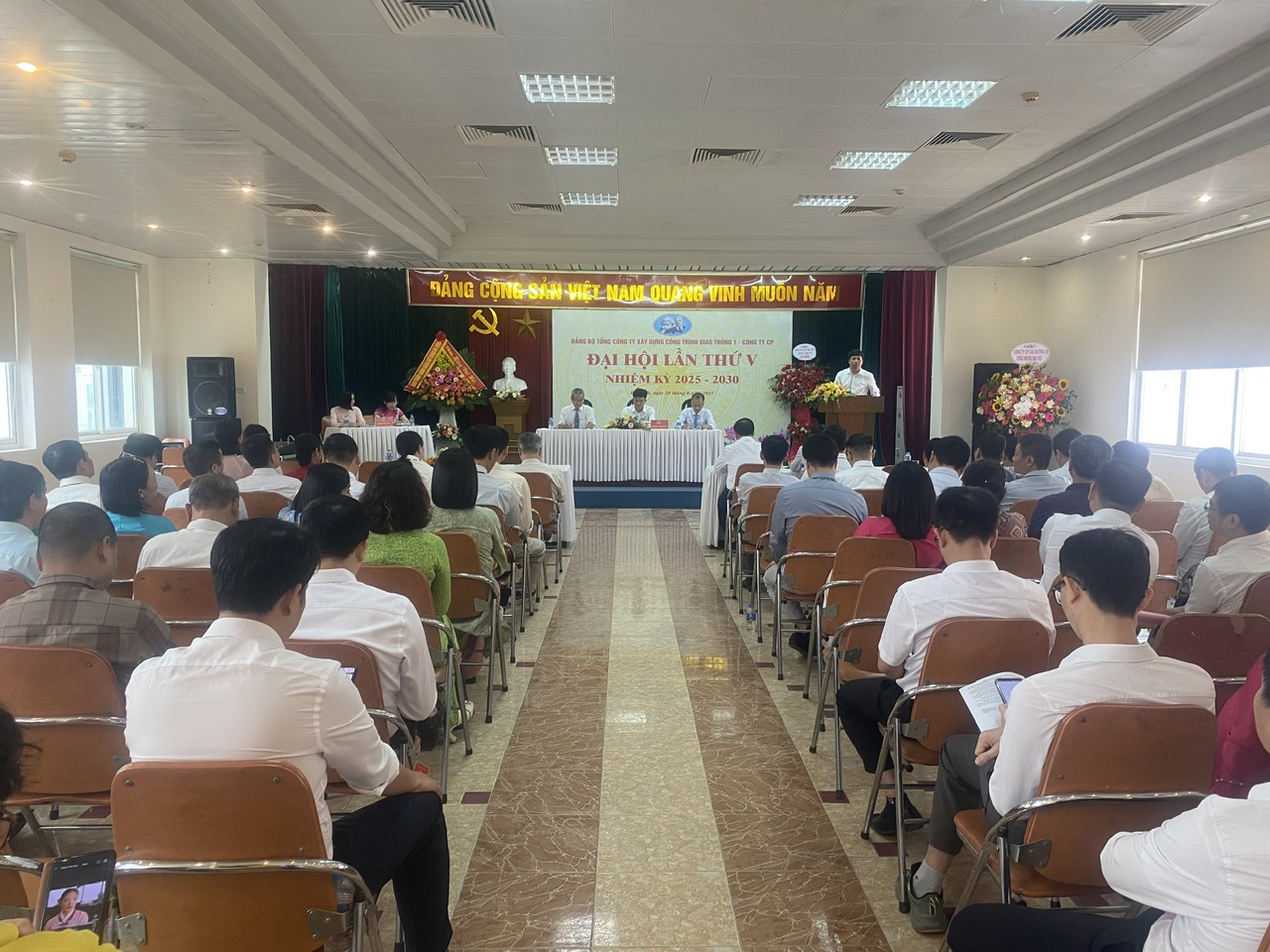 Đại hội đảng bộ Tổng công ty XDCTGT 1  - Công ty CP lần thứ V (nhiệm kỳ 2025-2030)